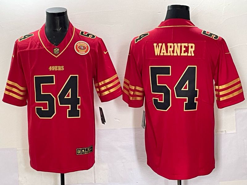 Men Nike San Francisco 49ers #54 Warner red Limited NFL 2025 Jersey 0053